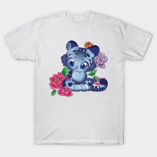 Cat under the flowers T-Shirt